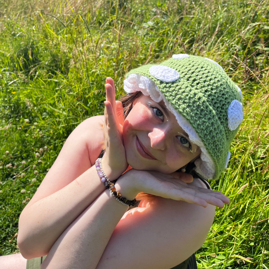 Mushroom Hat | Crochet | Cottagecore | Bucket Hat | Made to Order |