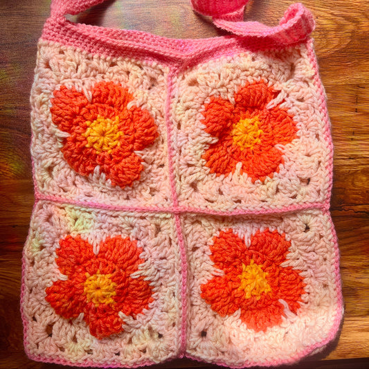 Flower bloom tote bag
