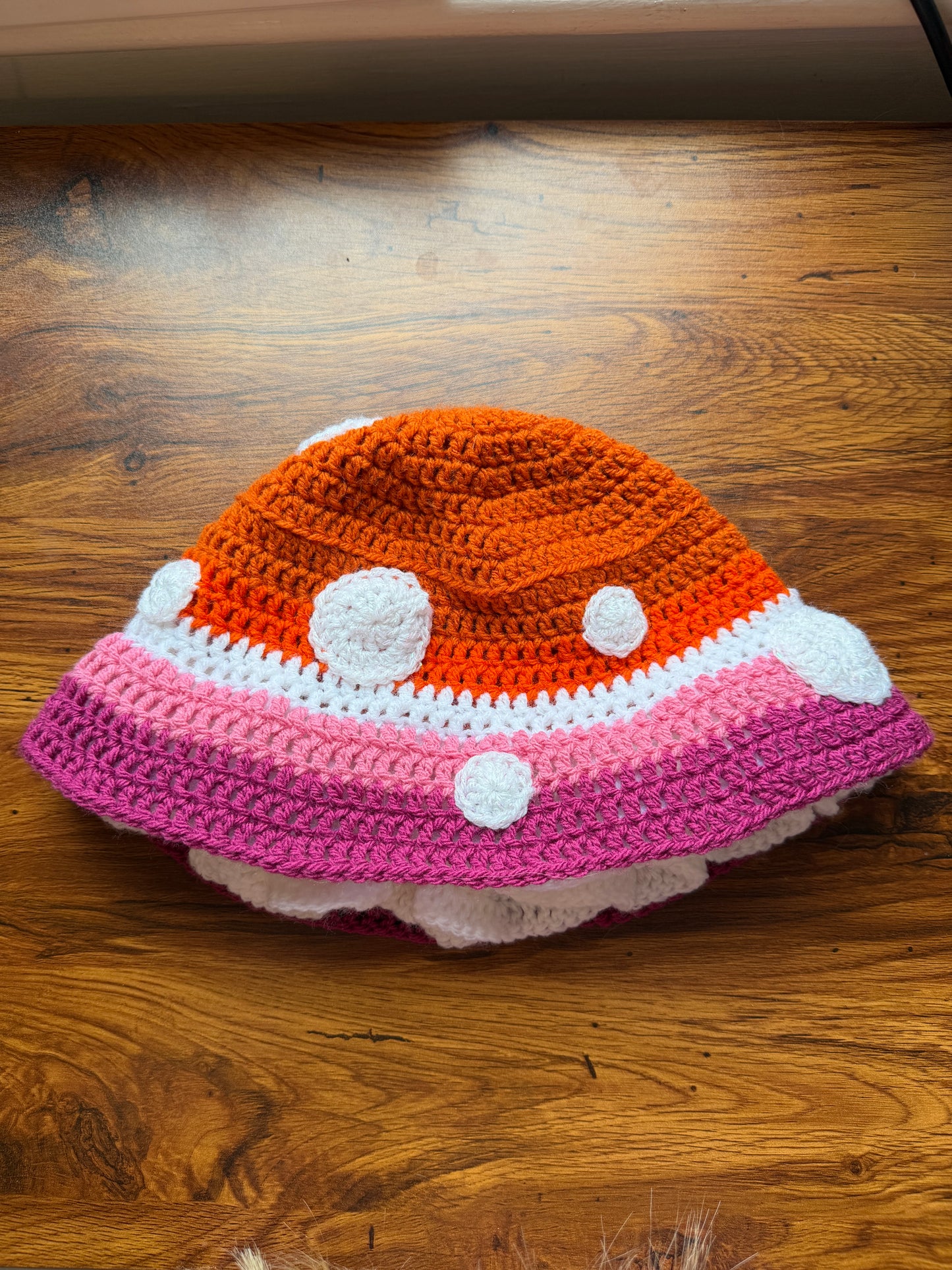 Prideshroom Mushroom Hat - Lesbian Pride